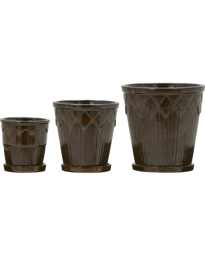 Flower pot, HDCora, Brown