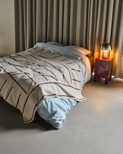 Bedspread, HDNula, Off-white; Brown