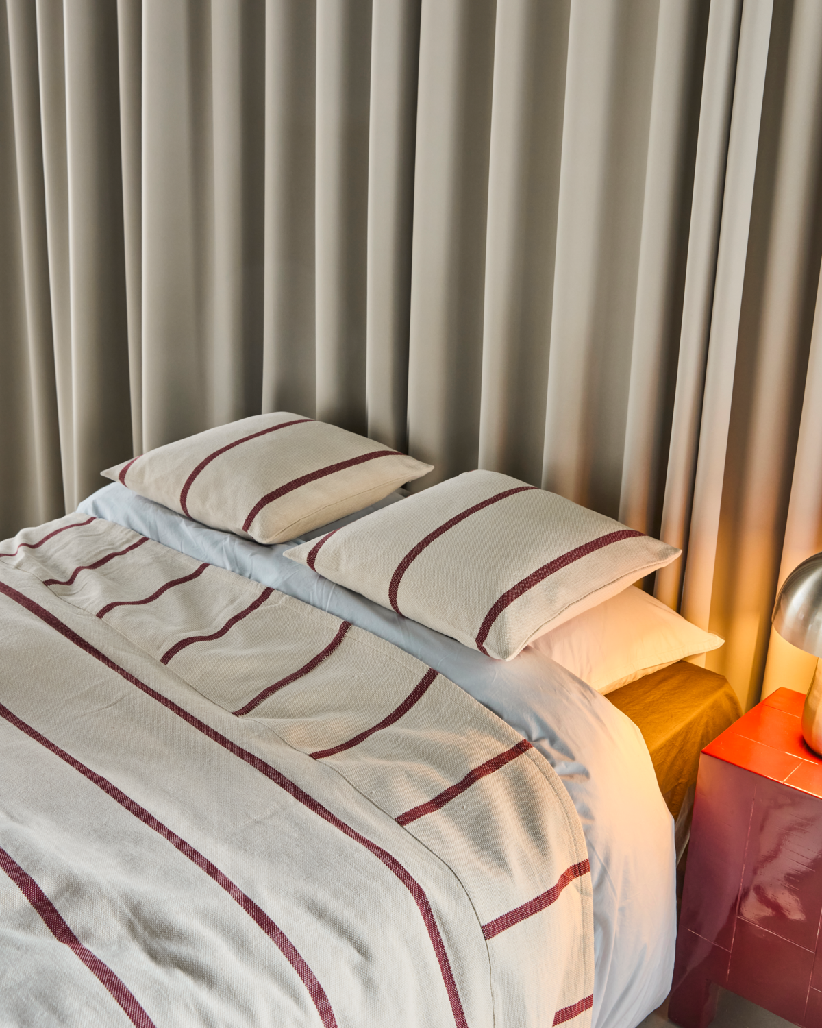 Cushion cover, HDNula, Off-white; Brown