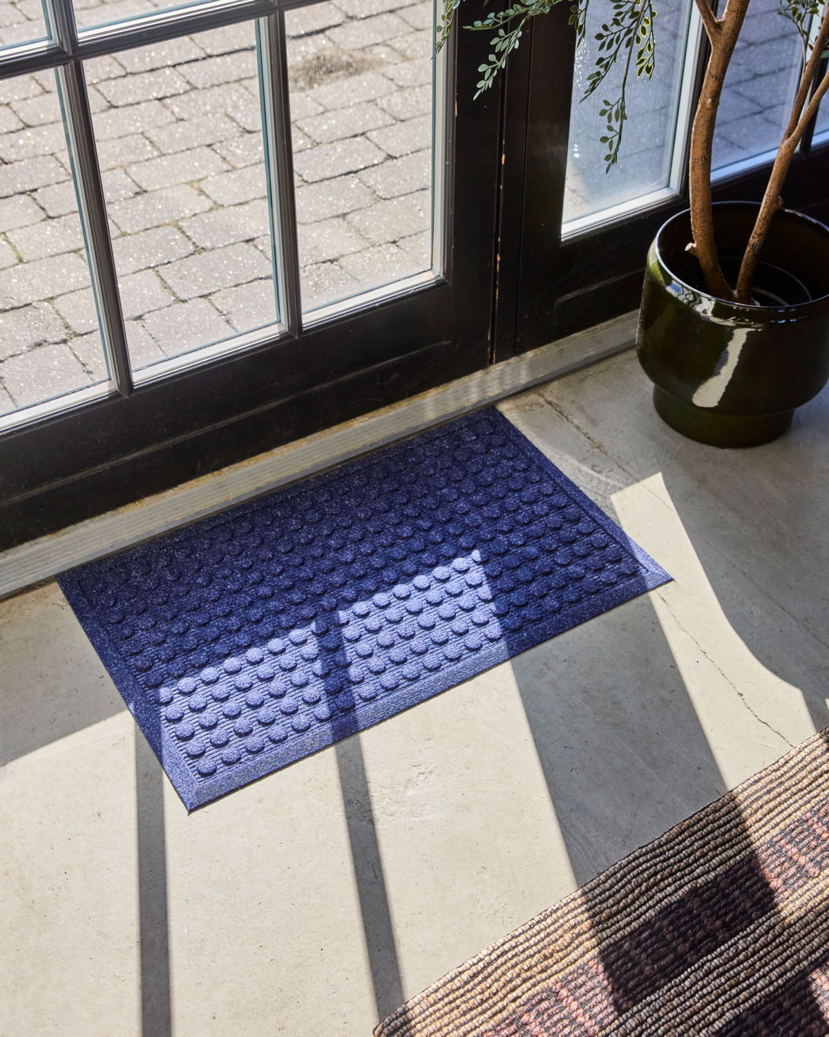 Door mat, HDEntry, Rectangle, Blue