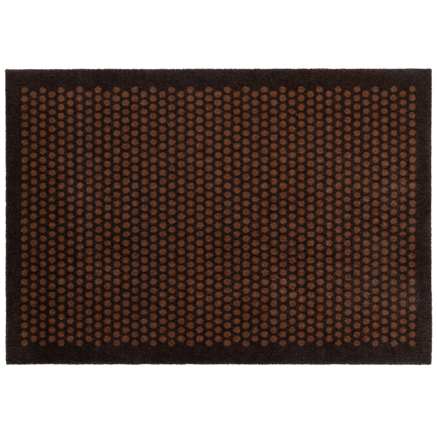 News - Carpet/had 90 x 130 cm - Dot/Cognac -Dark Brown