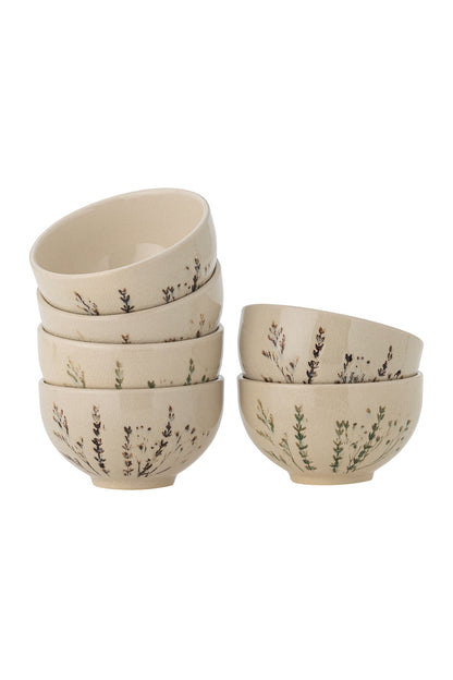 Bloomingville Bea Bowl, Multipack, Nature, Stoneware