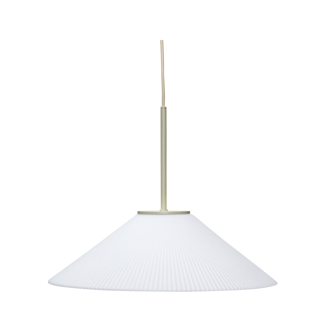 Solid pendant white/sand - Ø44xH34cm, E27