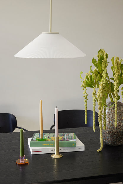 Solid Pendant White/Sand - ø44xh34cm, E27