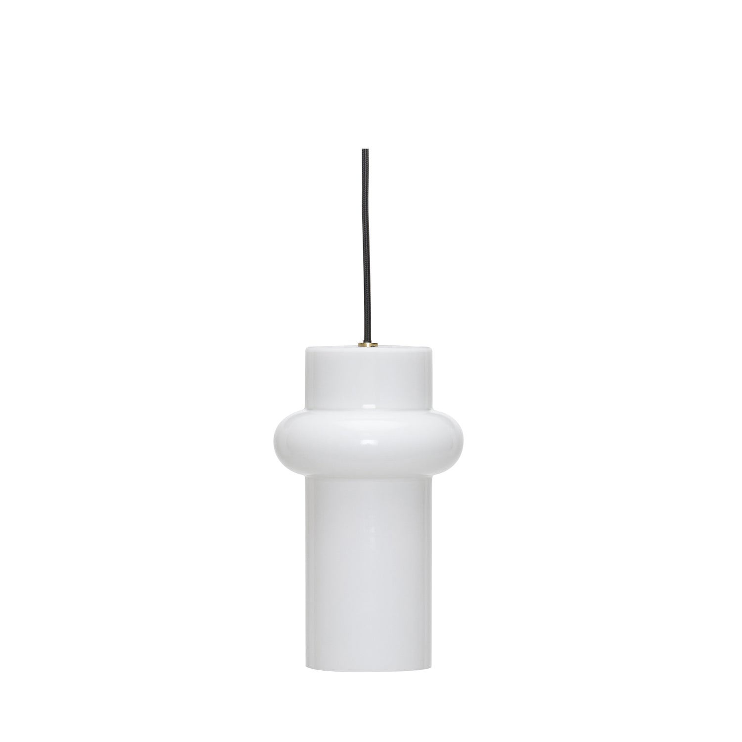 Pill Pendant Up Glossy White - ø15xh25cm