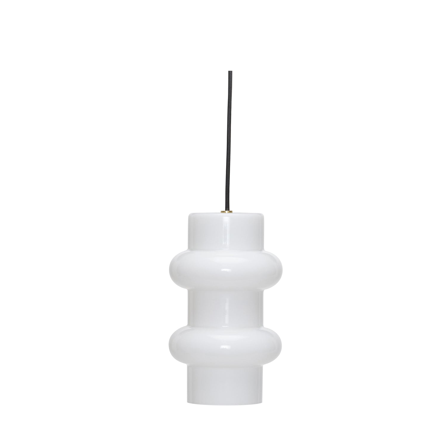 Pill Pendant Double Glossy White - ø15xh25cm,