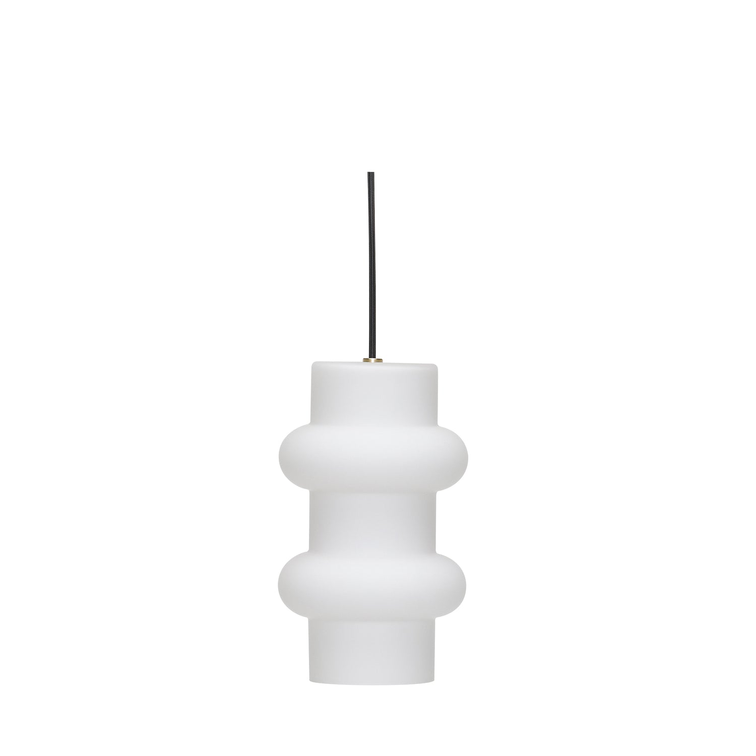 Pill Pendant Double Matt White - ø15xh25cm,