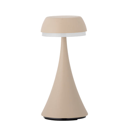 Bloomingville Pepleple Portable Lamp, Rechargeable, Nature, Aluminum