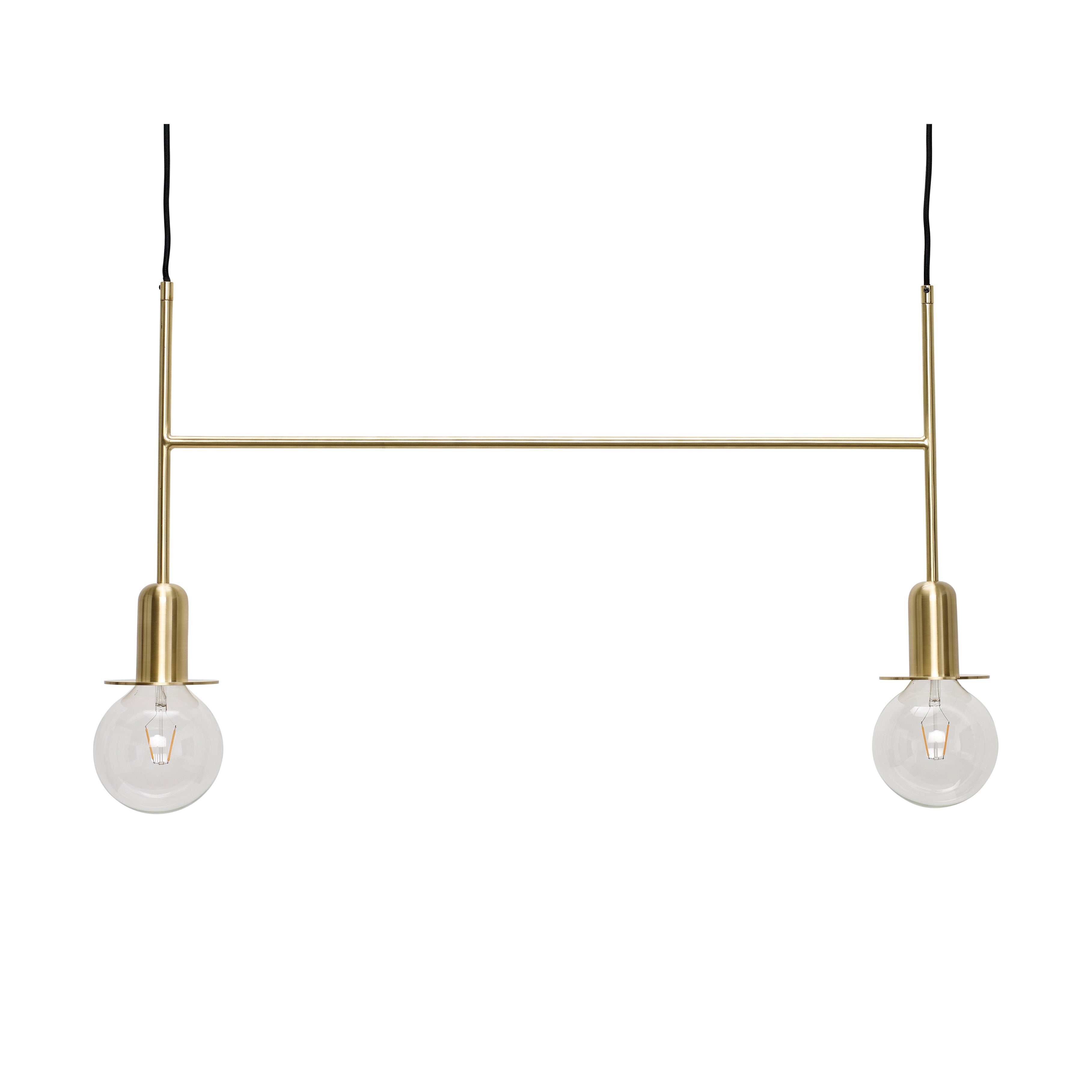 Twice pendant brass color - 86xH40cm, E27/40W