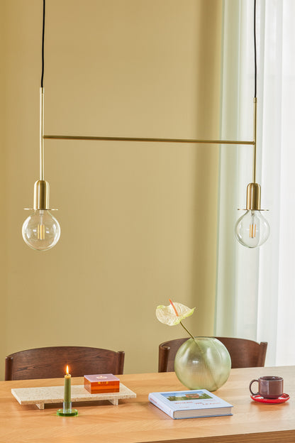 Twice pendant brass color - 86xH40cm, E27/40W