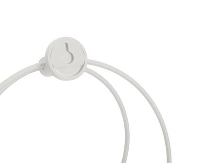 Loop Towel holder Light gray - 26x23cm