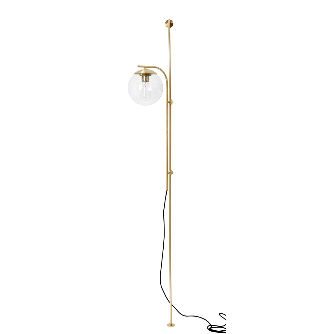 Bubble wall/floor lamp brass color - 19x52xH182cm, E27