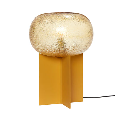 Podium table lamp amber color - Ø25XH36CM