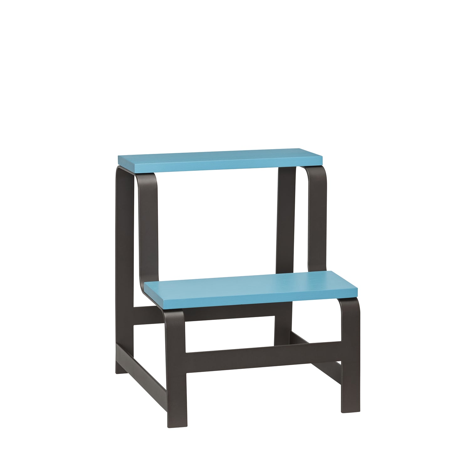 Step Stool Blue/Brown - 44x40xh49cm