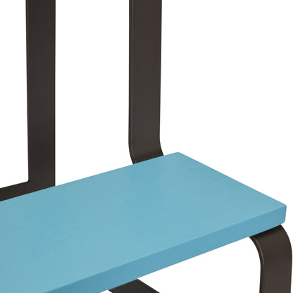 Step Stool Blue/Brown - 44x40xh49cm