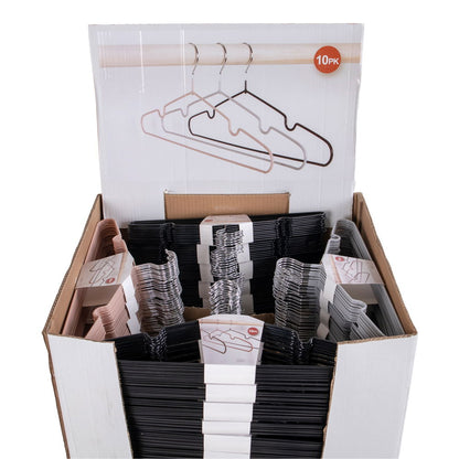 Display, metal hangers with coating, 80 sets