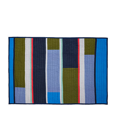 Hübsch Pavilion Plaid Block Blue/Multicolor