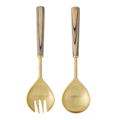 Bloomingville Fumio Salad Set, Gold, Stainless Steel