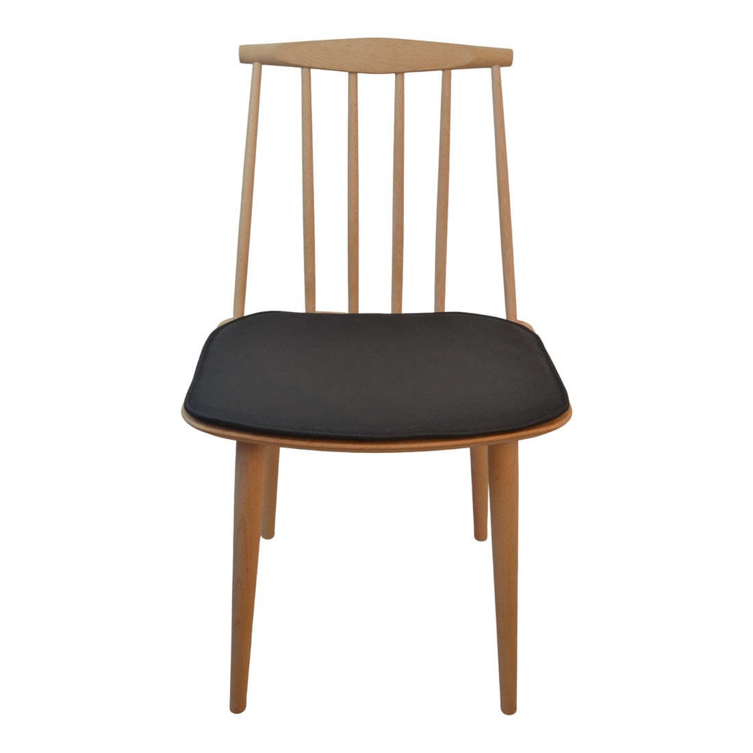 Luxury black leather cushion for HAY J77 (FDB) The chair