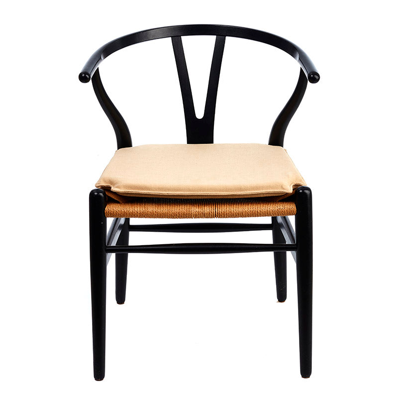 Cushion to Hans J. Wegner Y-chair Ch24 in light beige fabric padding