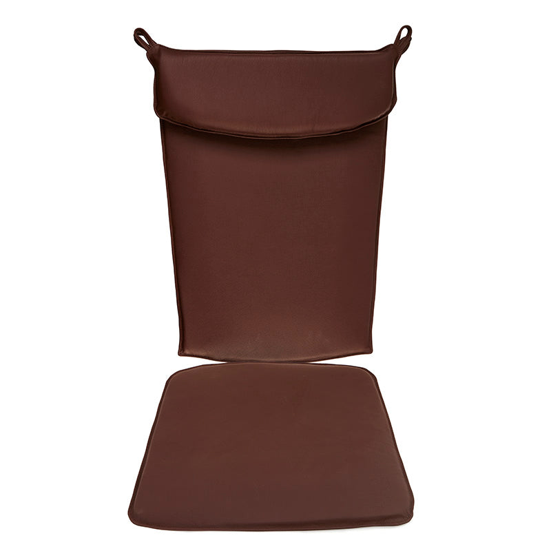 J16 rocking chair cushion set in dark brown leather