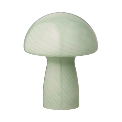 Bahne - fungal lamp / mushroom table lamp, mint - H23 cm.