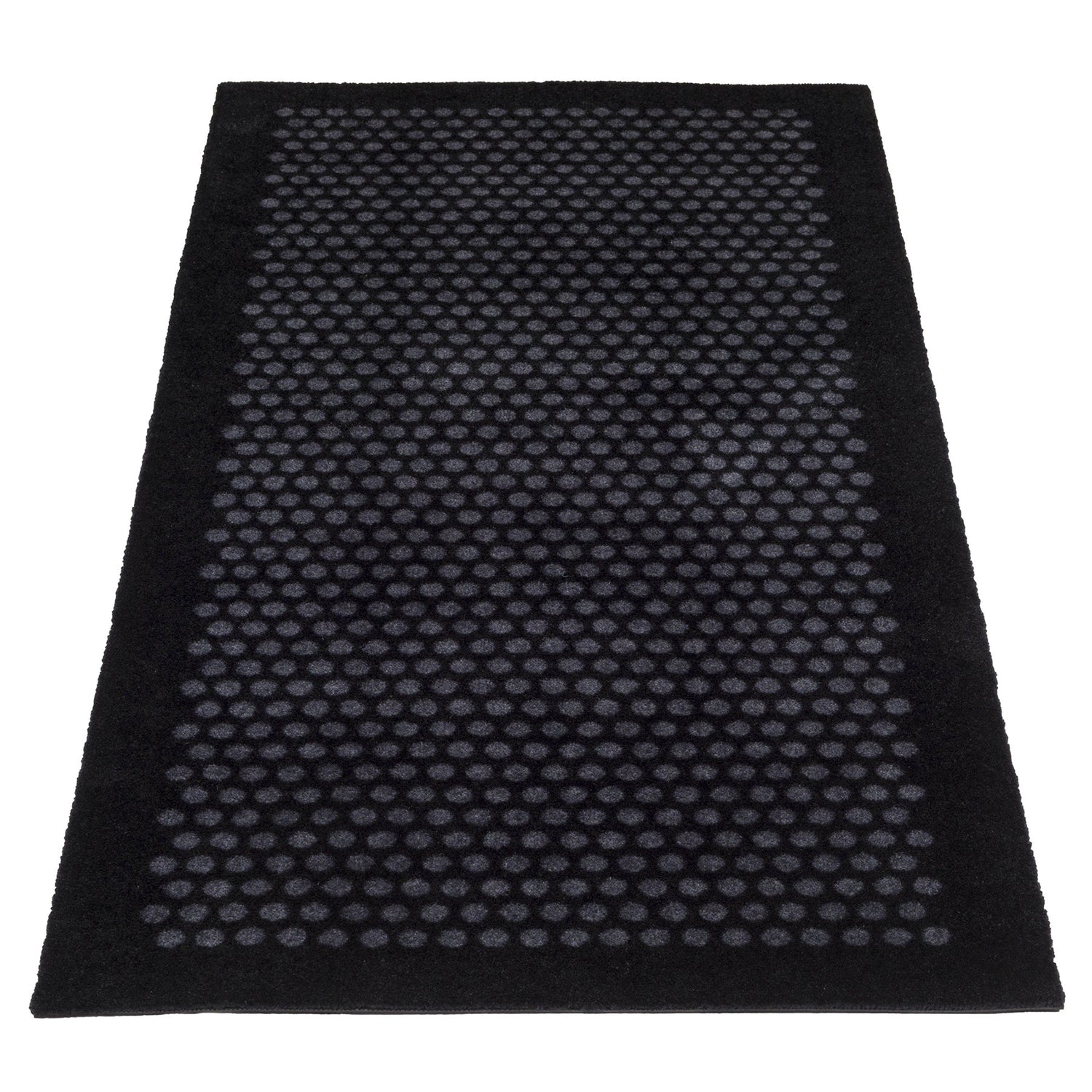 Floor mat 67 x 150 cm - dots/black gray