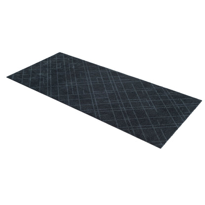 Floor mat 67 x 150 cm - Lines/Dark Gray