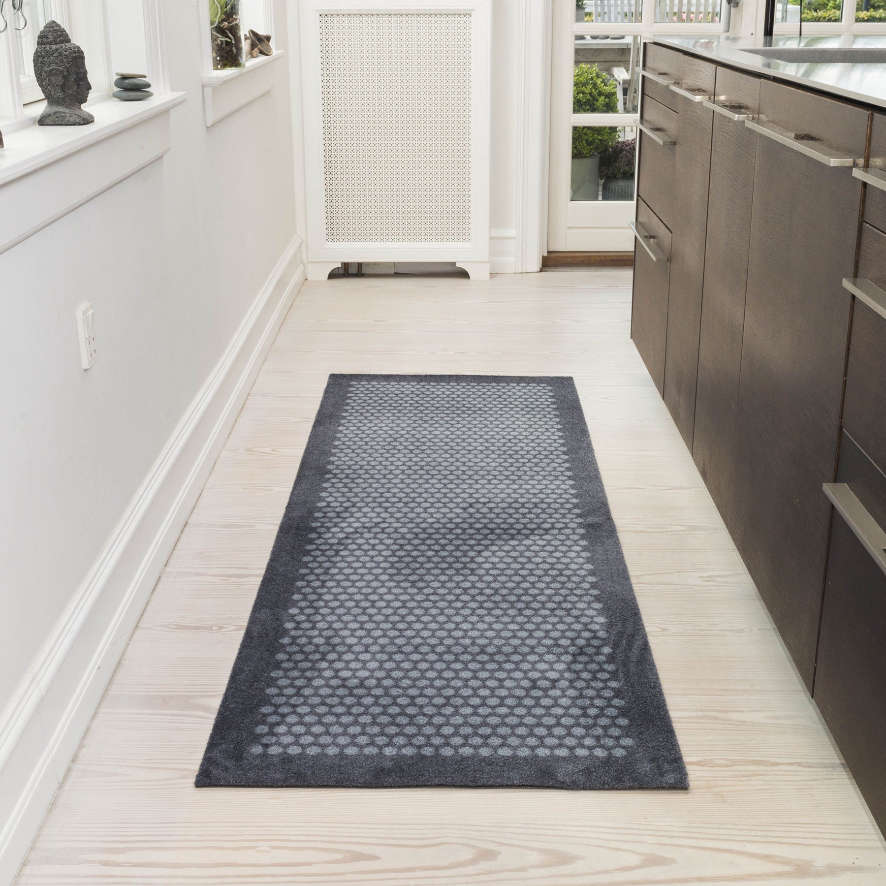 Floor mat 67 x 200 cm dots/gray