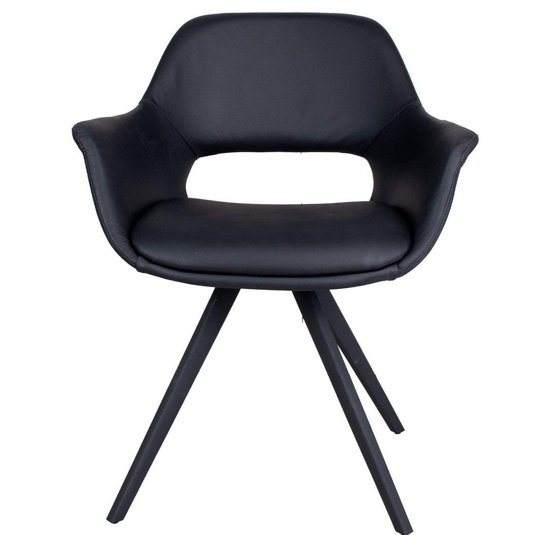 Dining table chair fenja black pu
