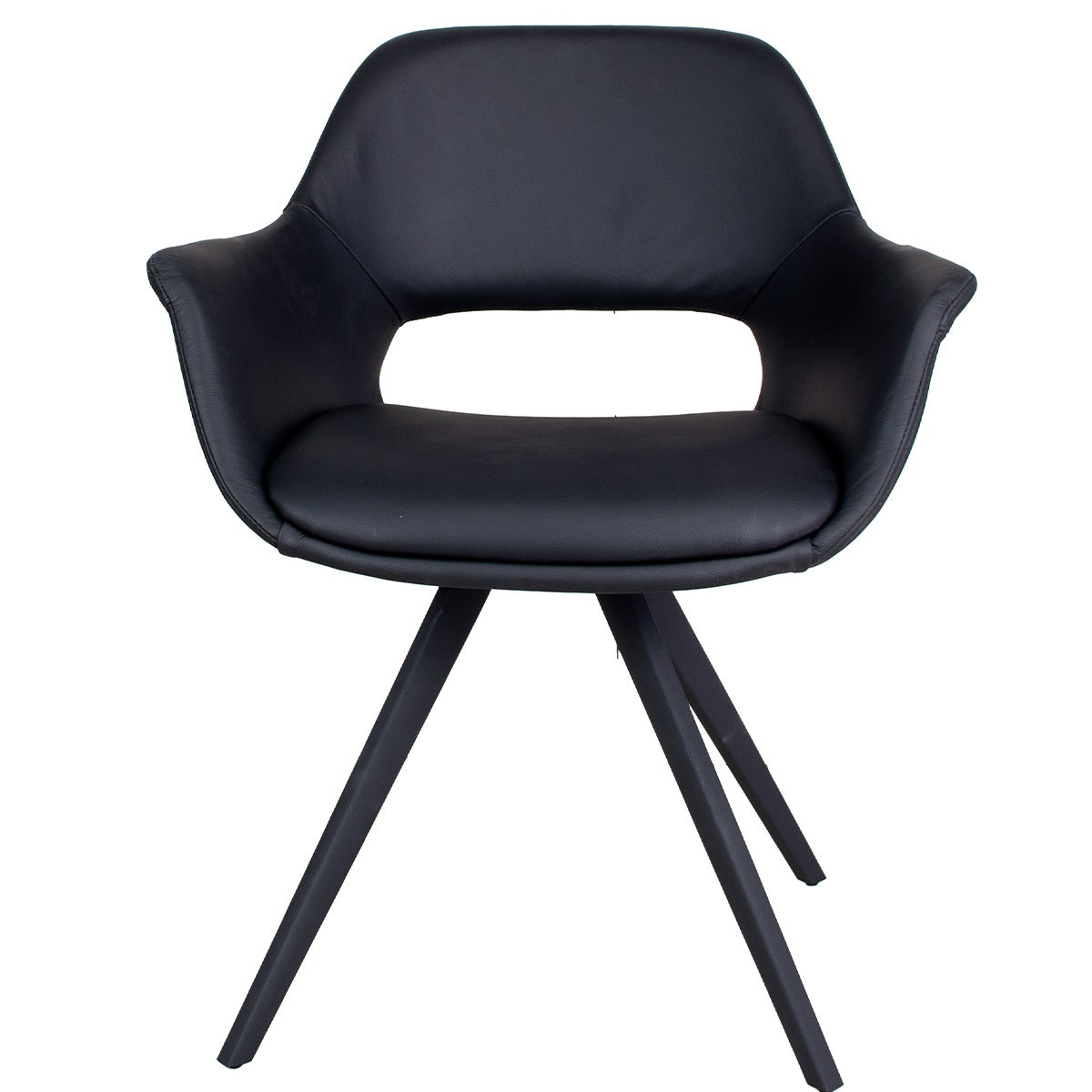 Dining table chair fenja black pu
