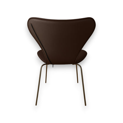 Full cover for Arne Jacobsen 3107 chair in dark brown leather
