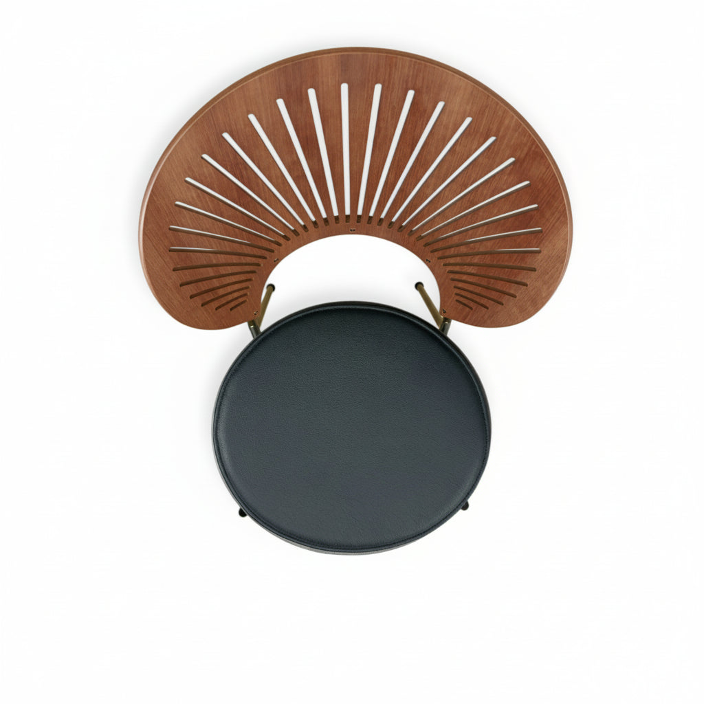 Luxury cushion for the Nanna Ditzel Trinidad chair in - black leather