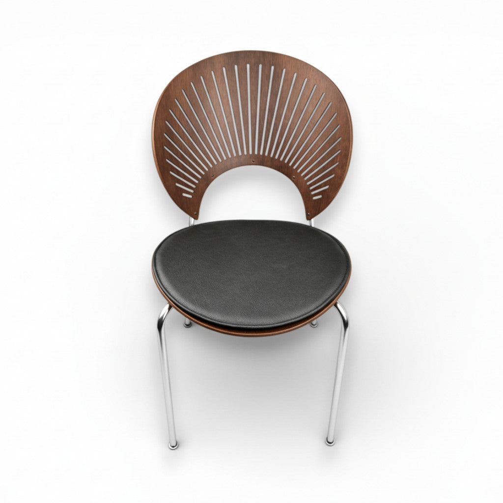 Luxury cushion for the Nanna Ditzel Trinidad chair in - black leather