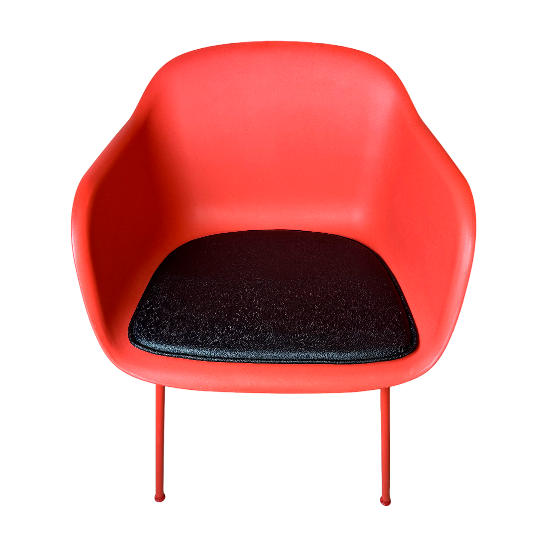 Luksus sort læderhynde til Muuto Fiber Armchair stolen - Hynder til Muuto Fiber Armchair stolen - DesignGaragen.dk