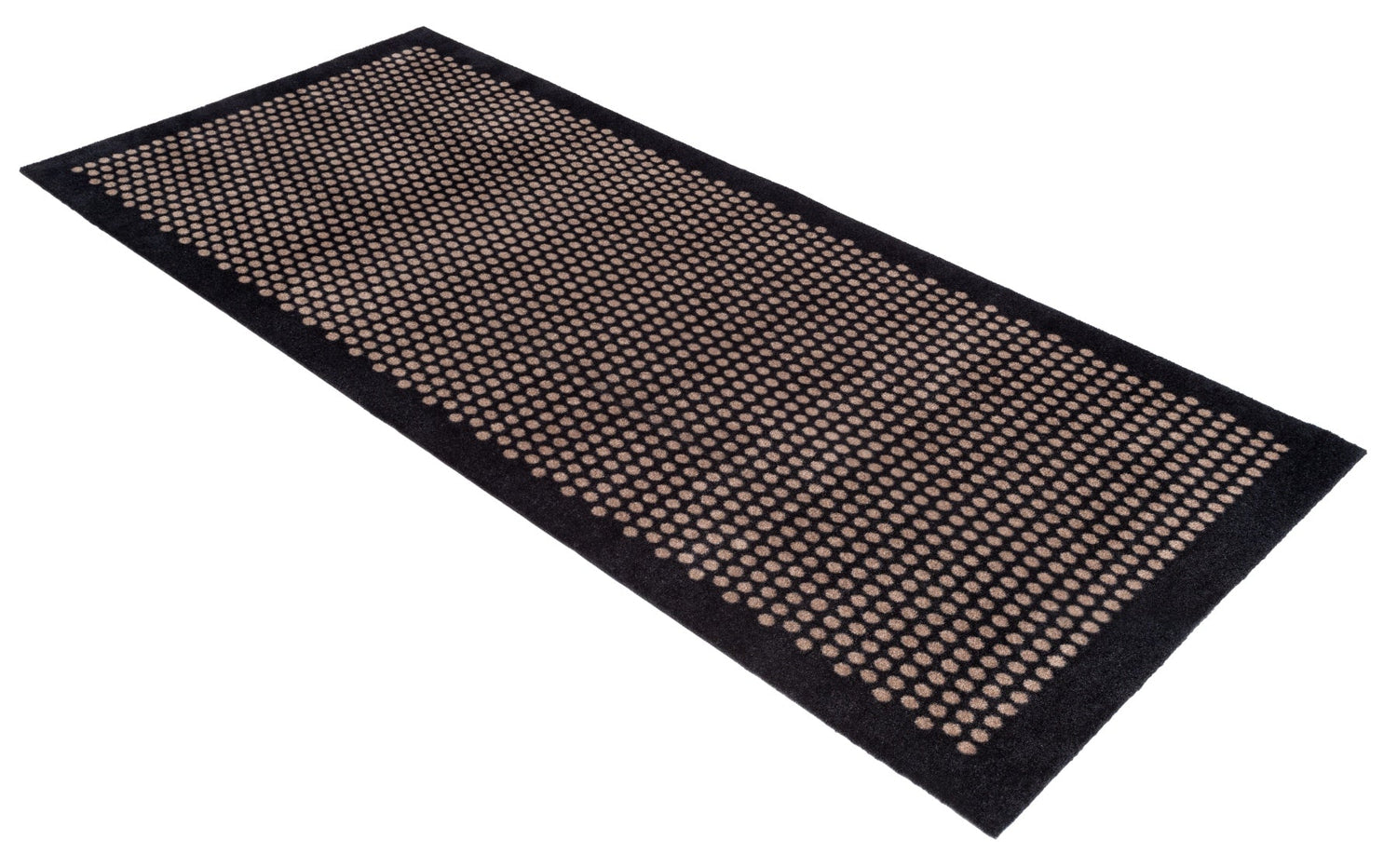 Floor mat 90 x 200 cm - dots/black sand