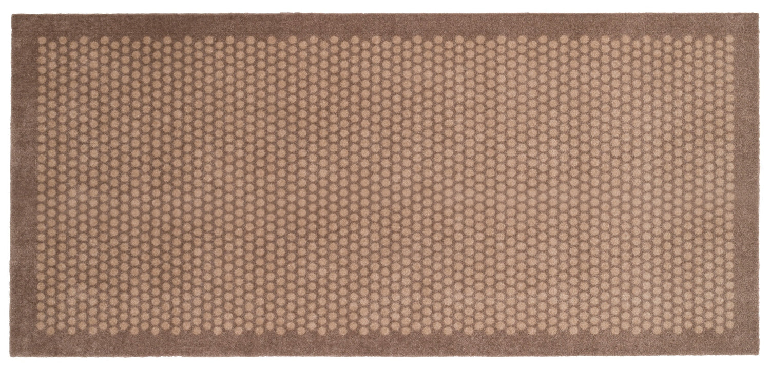 Floor mat 90 x 200 cm - dots/sand