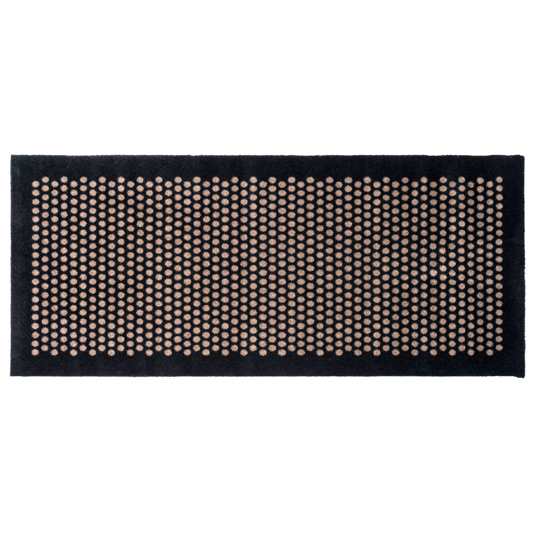 Floor mat 67 x 150 cm - dots/black sand