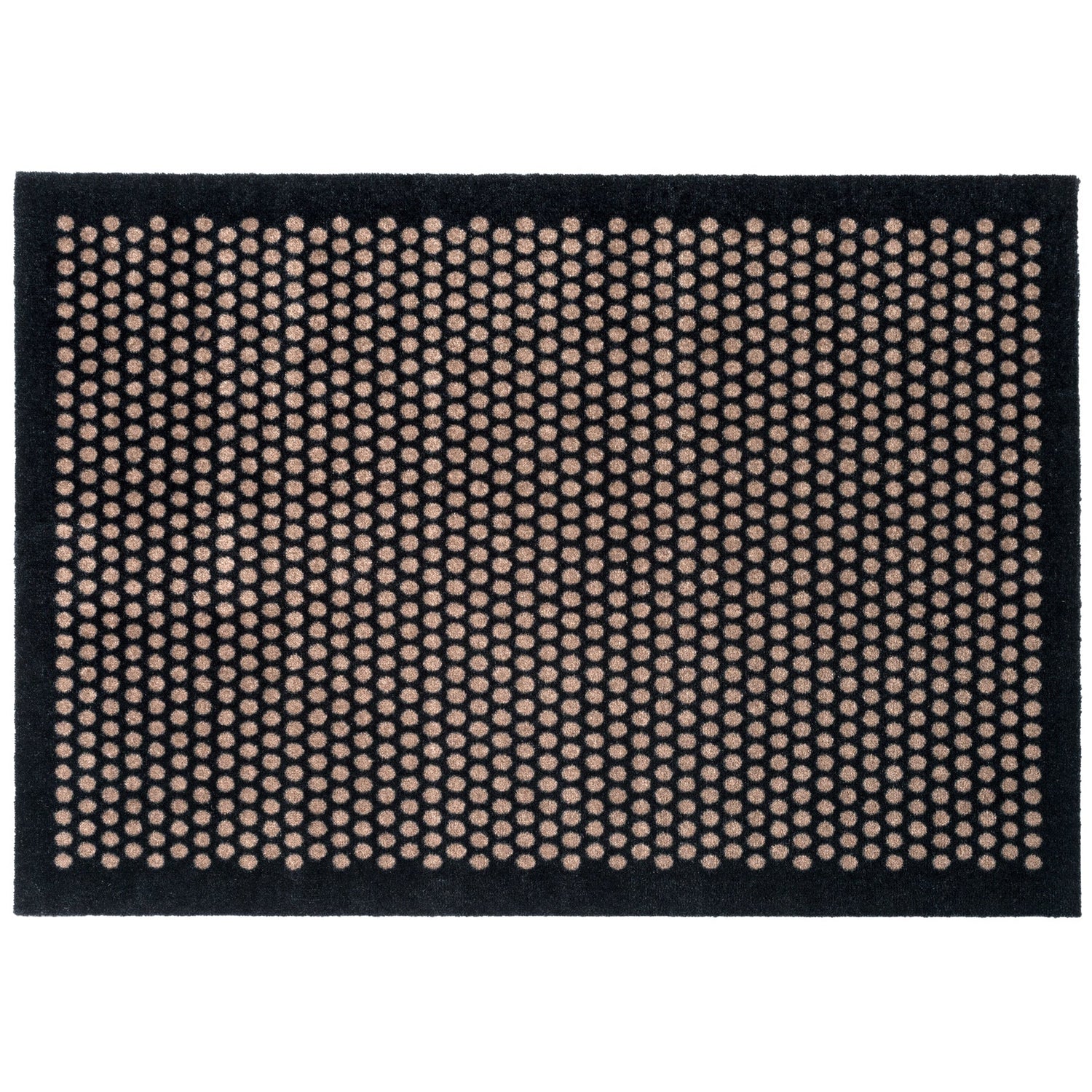 Floor mat 90 x 130 cm - dot/black sand