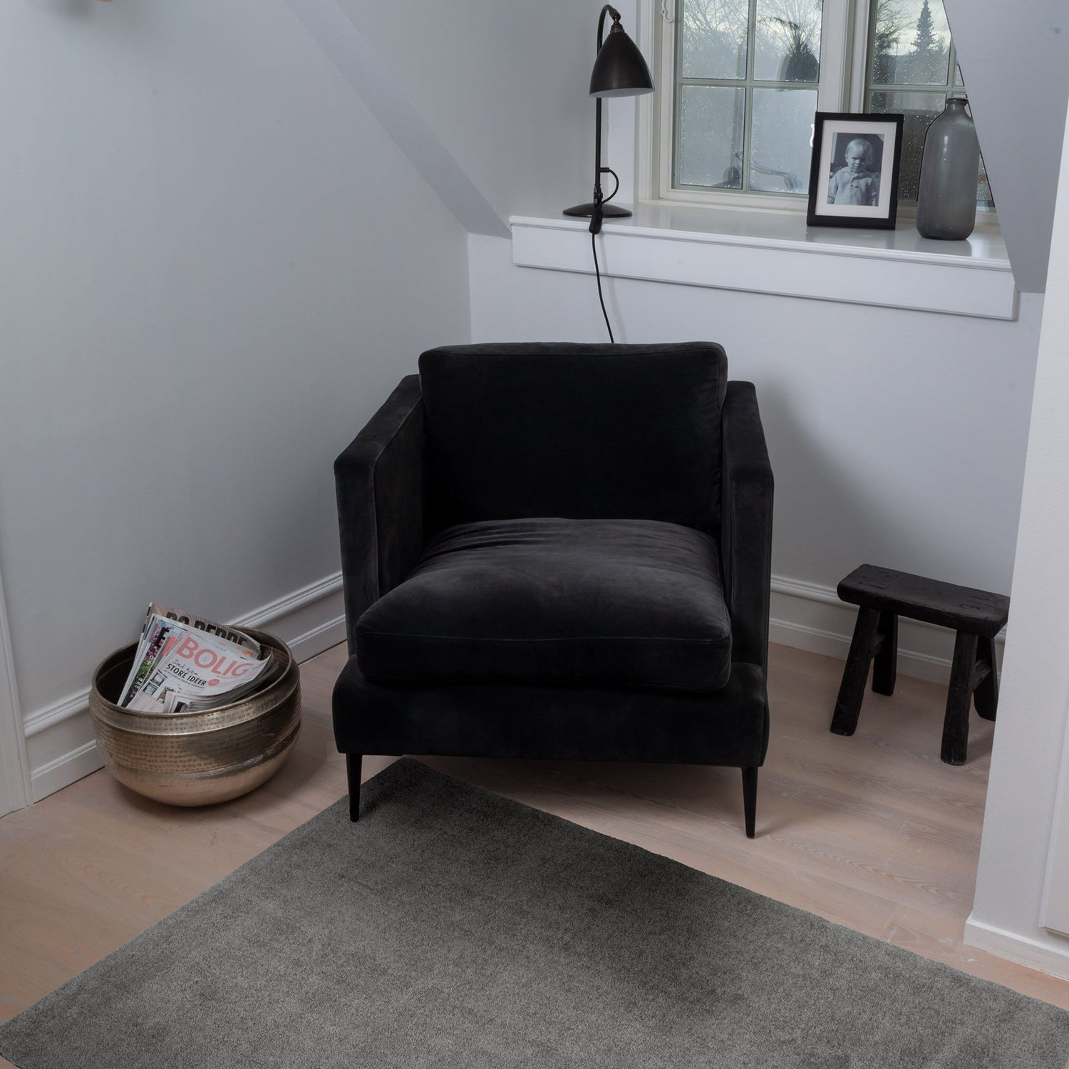 TÆPPE/MÅTTE 90 x 130 CM - UNI COLOR/STEELGREY - Tica Copenhagen - DesignGaragen.dk