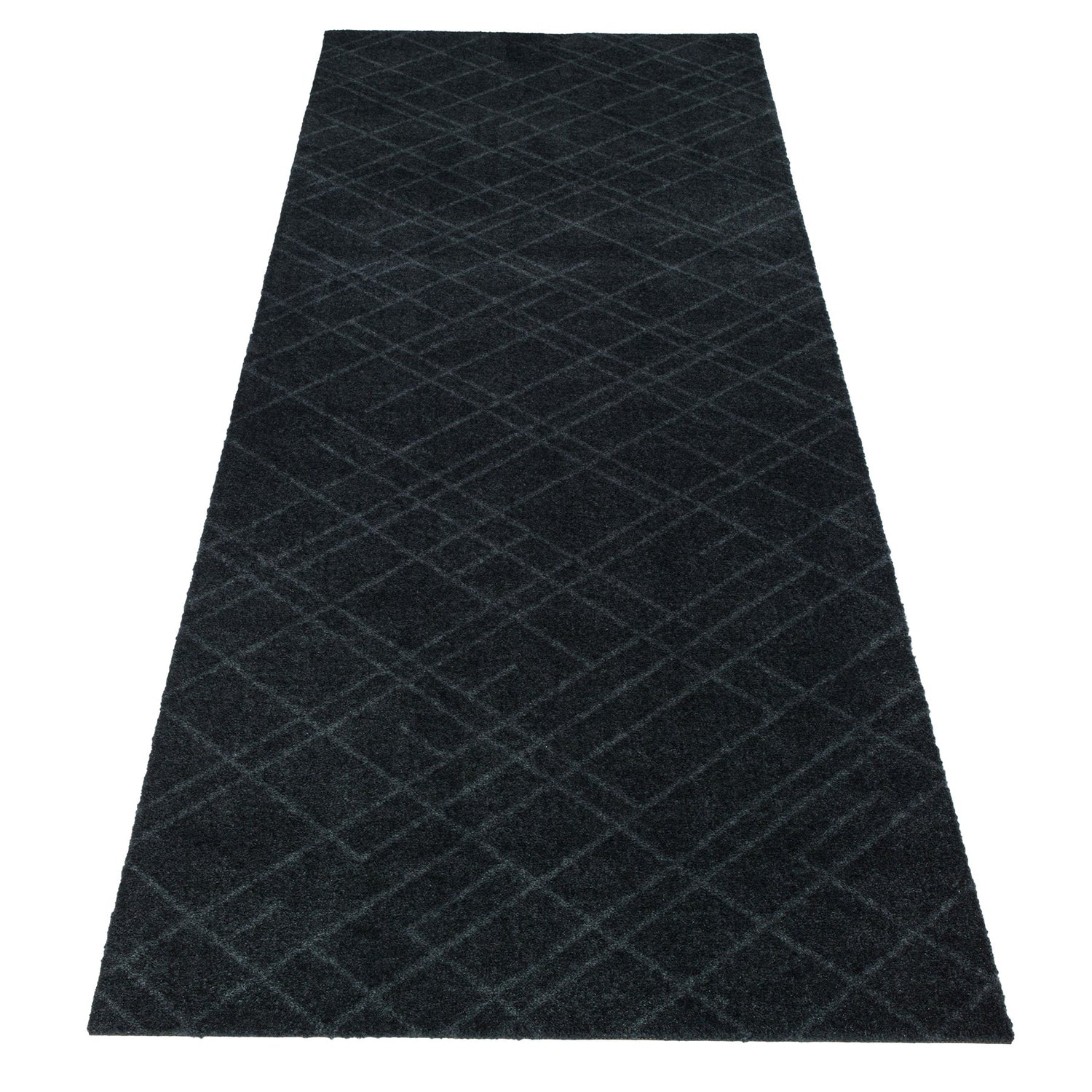 GULVMÅTTE 67 x 200 CM LINES/DARK GREY - Tica Copenhagen - DesignGaragen.dk