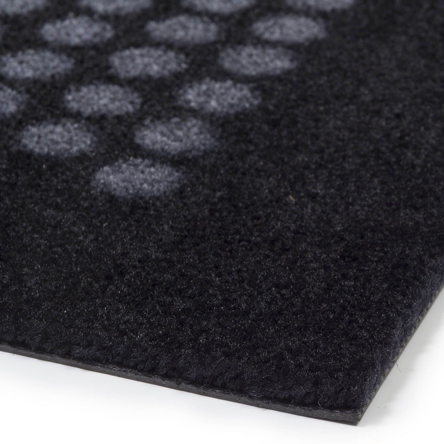 Floor mat 90 x 130 cm - dots/black gray
