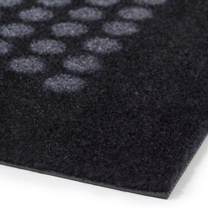 Floor mat 90 x 130 cm - dots/black gray