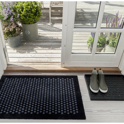 Floor mat 60 x 90 cm - Dots/Black -Grey