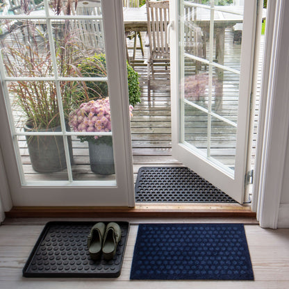 Floor mat 40 x 60 cm - dots/blue