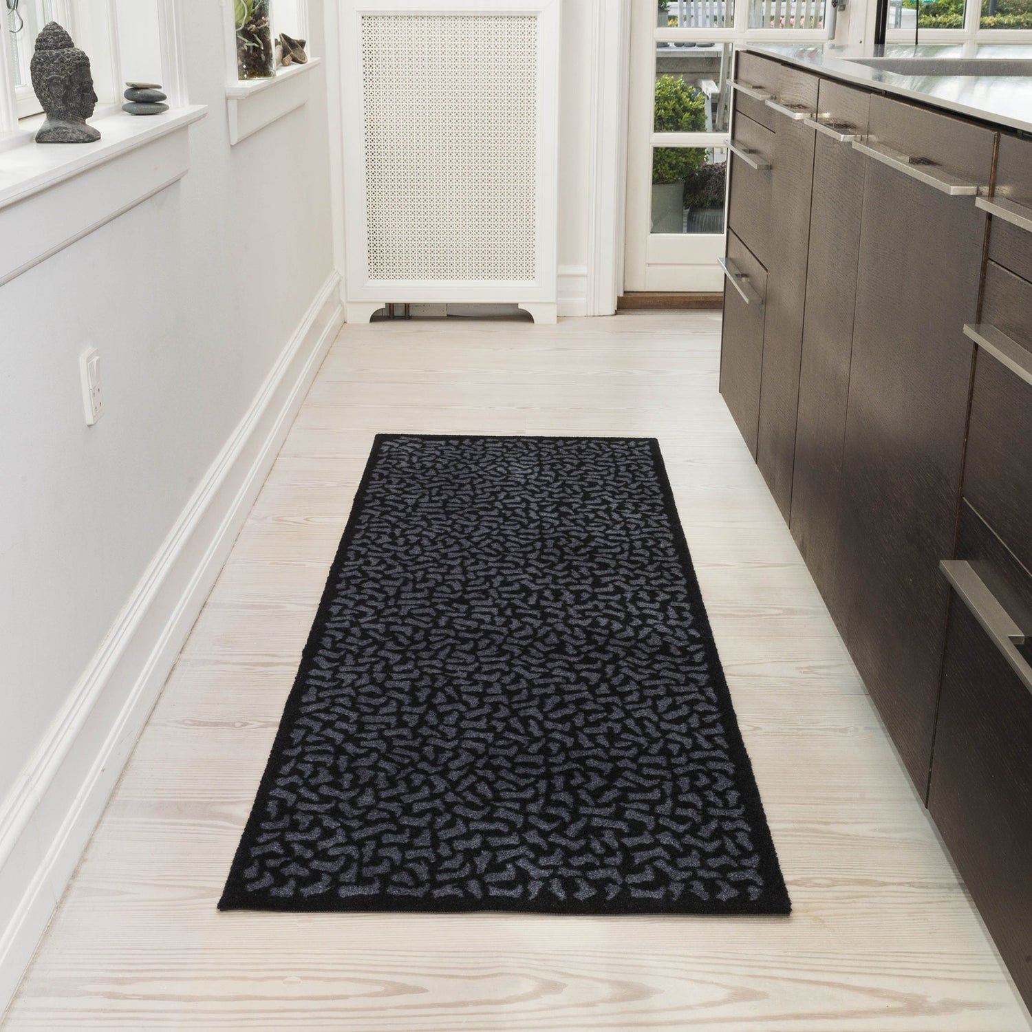 Floor mat 67 x 200 cm - Footwear/Black