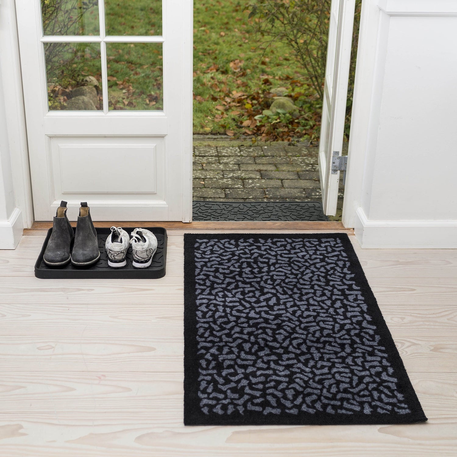 Floor mat 67 x 120 cm - Footwear/Black Gray