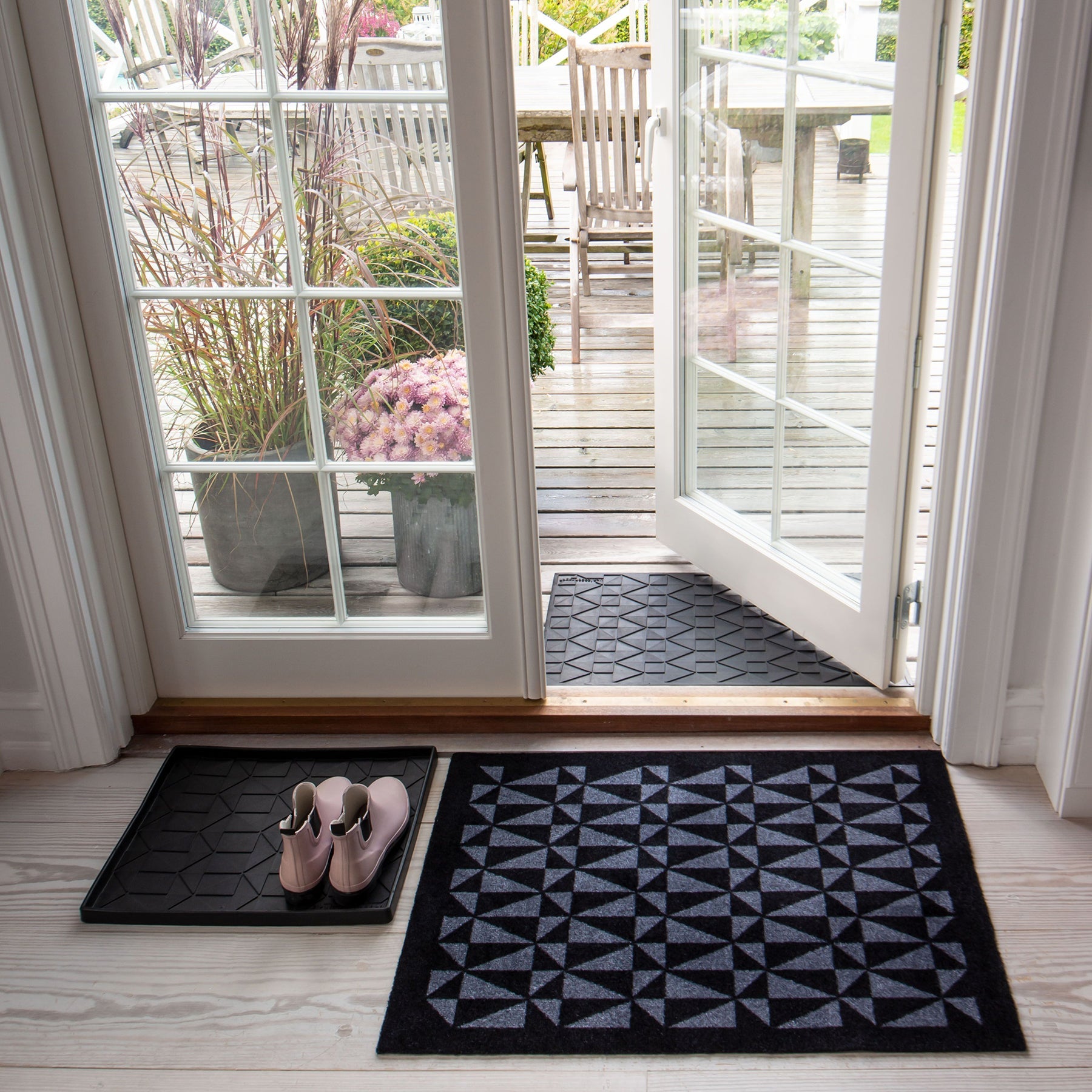 Floor mat 60 x 90 cm - Graphic/Black Gray