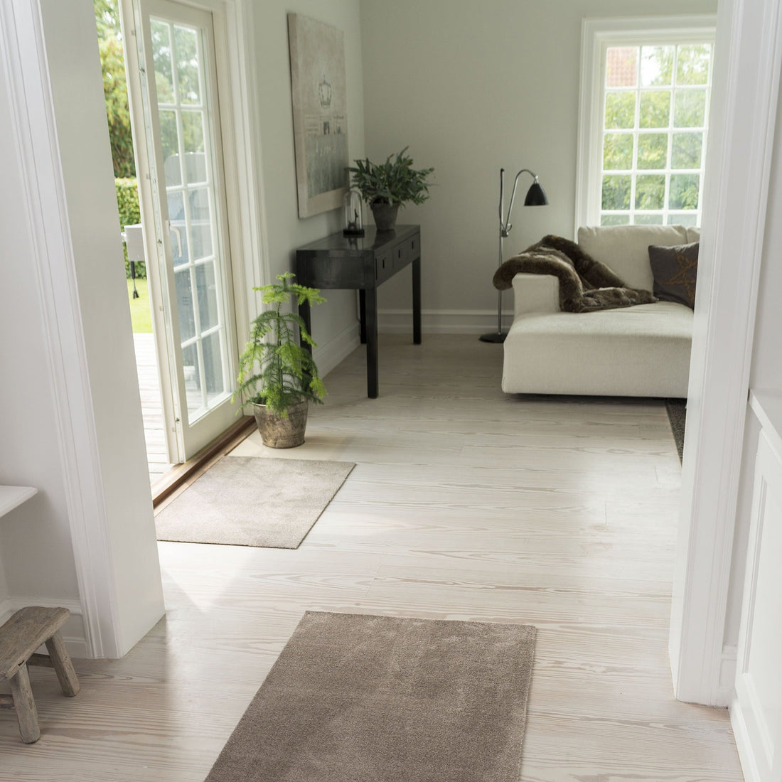 TÆPPE/MÅTTE 90 X 130 cm - UNI COLOR/SAND - Tica Copenhagen - DesignGaragen.dk