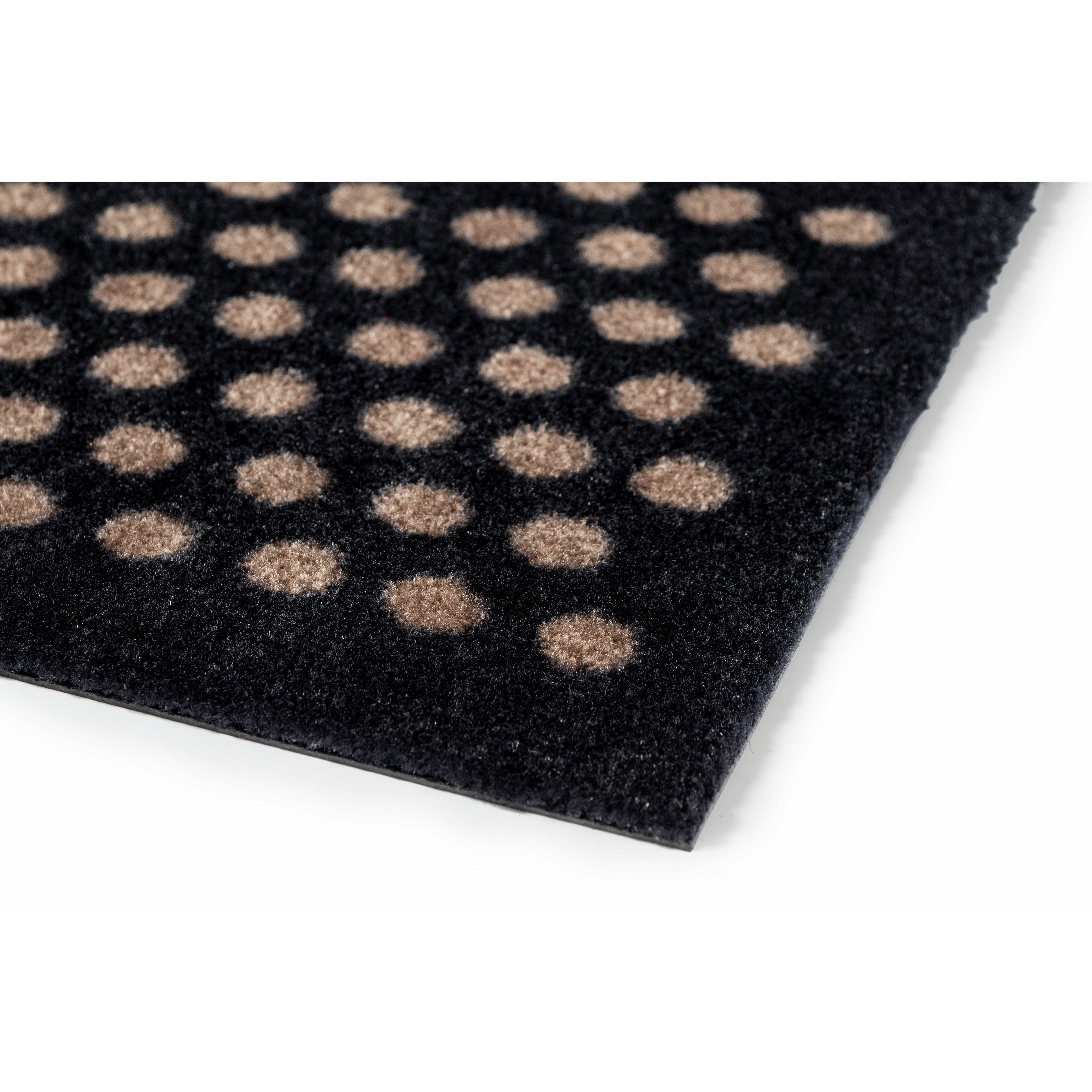 Floor mat 67 x 150 cm - dots/black sand